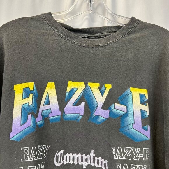 Easy E Men’s Crew Neck Short Sleeve T-Shirt Gray/Multi Size 3XL - Picture 3 of 9